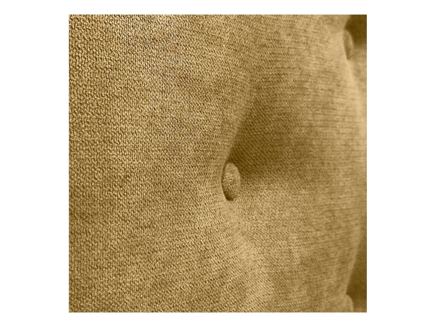 DHOME Tête de Lit en Tissu ACUALINE avec 3 Rangées Entrelacées de Boutons et Pieds Tête de Lit Capitonnée de Luxe(Moutarde, 160cm)