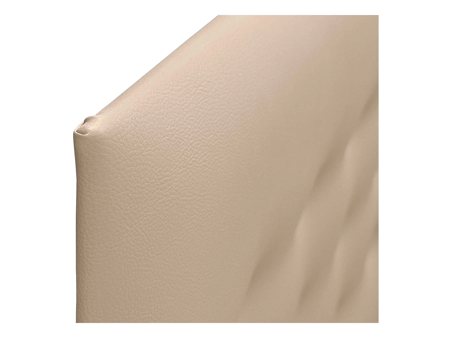 DHOME Testiera in ecopelle con 3 file di bottoni Testiera imbottita per letto di lusso (Champagne, 160cm)