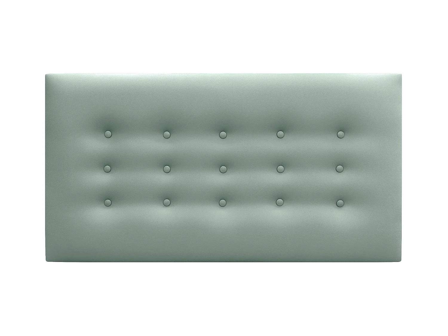 DHOME Kopfteil de Kunstleder mit 3 Knopfreihen gepolstertes luxuriöses Bettkopfteil (Verde Agua, 90cm)