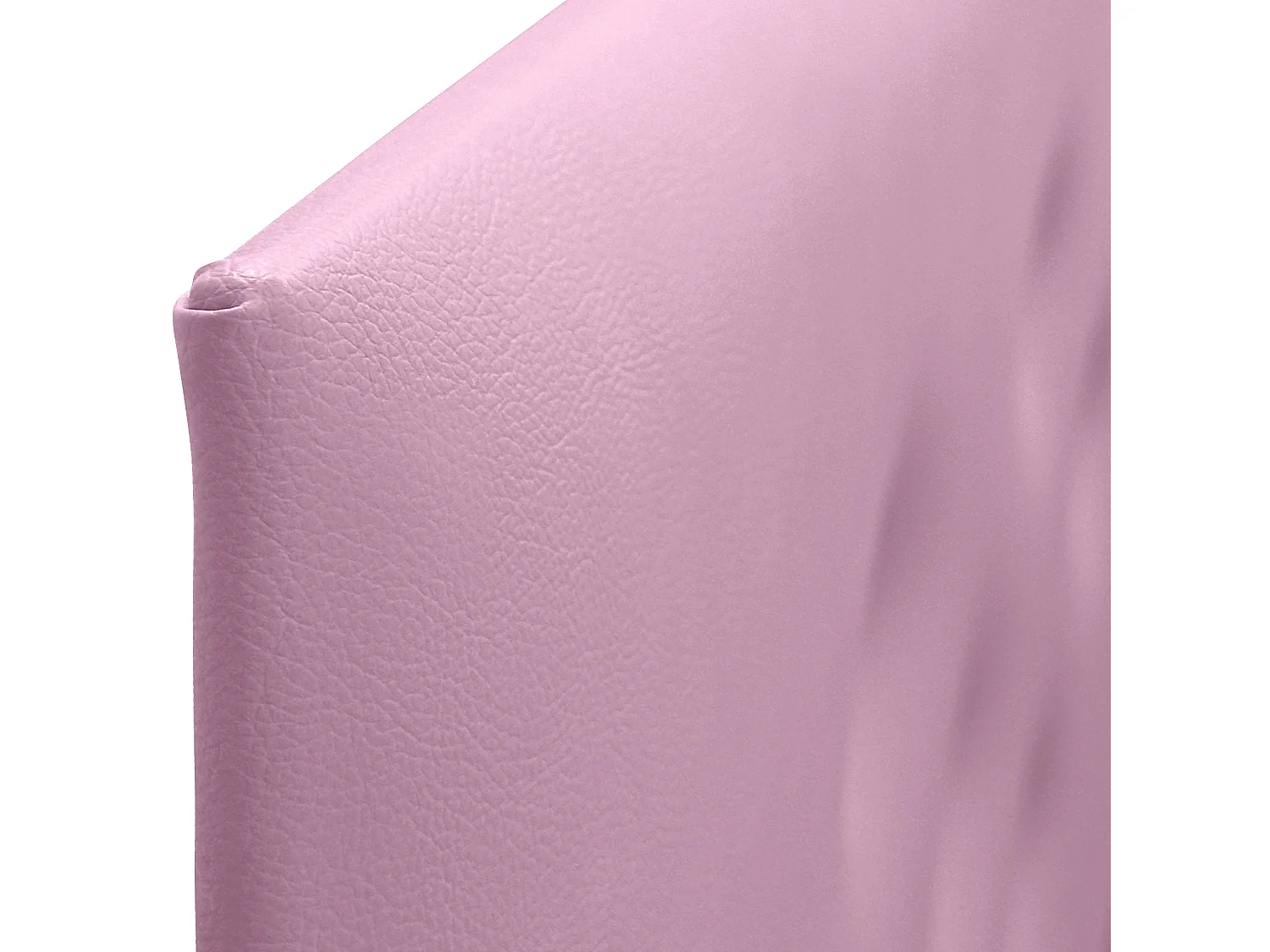 DHOME Tête de Lit en Similicuir avec 3 Rangées de Boutons Entrelacées Tête de Lit Rembourrée de Luxe (Rose, 145cm)