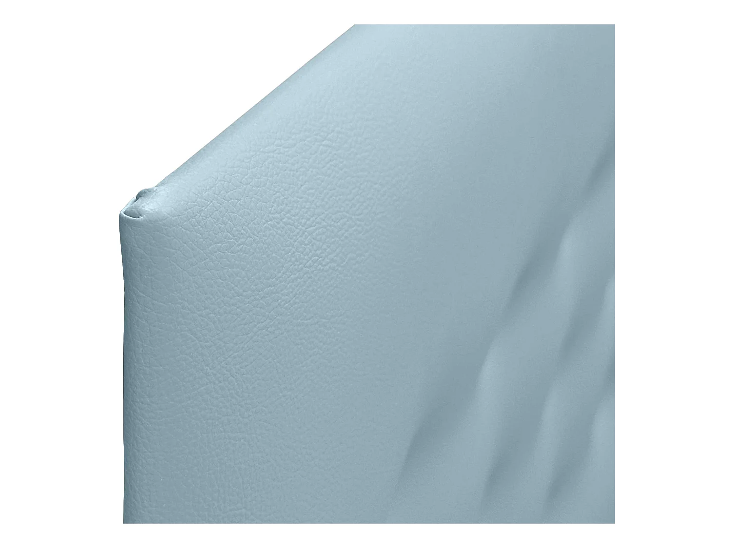 DHOME Testiera in ecopelle con 3 file di bottoni Testiera imbottita per letto di lusso (Celeste, 150cm)