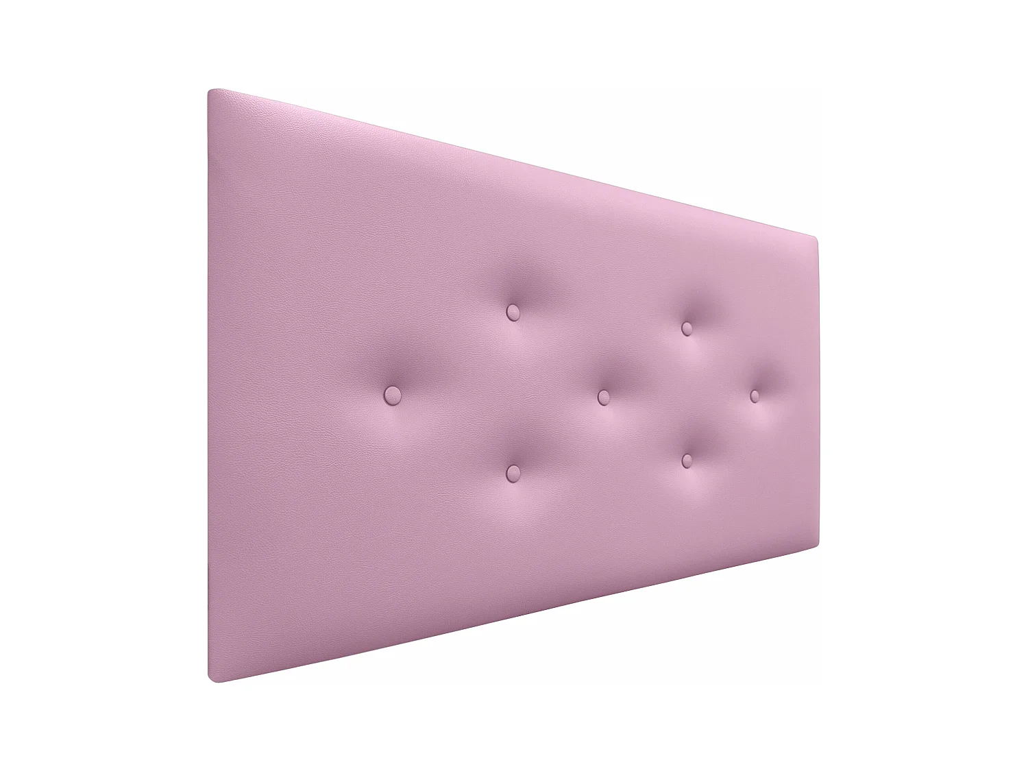 DHOME Tête de Lit en Similicuir avec 3 Rangées de Boutons Entrelacées Tête de Lit Rembourrée de Luxe (Rose, 110cm)