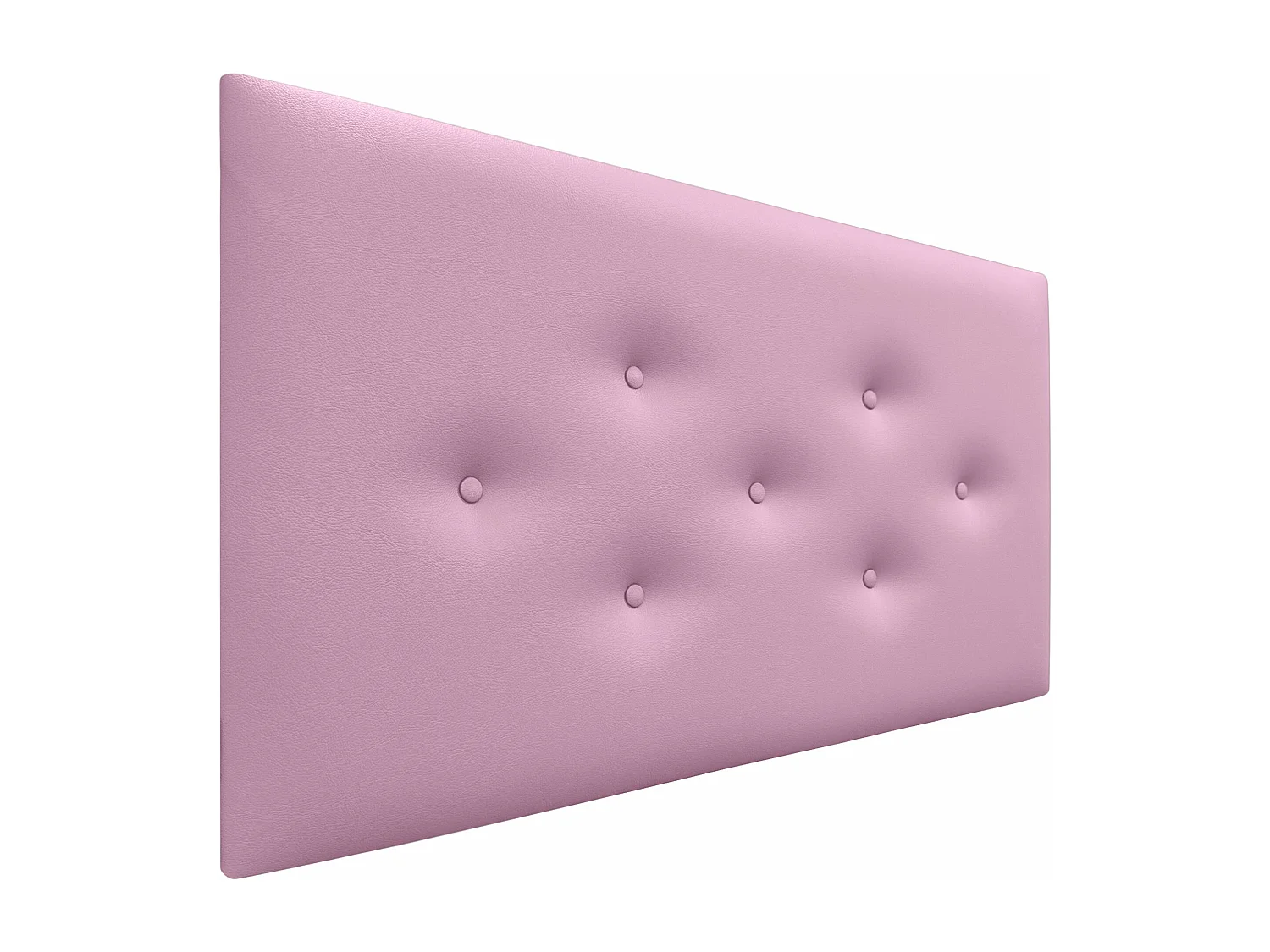 DHOME Tête de Lit en Similicuir avec 3 Rangées de Boutons Entrelacées Tête de Lit Rembourrée de Luxe (Rose, 110cm)