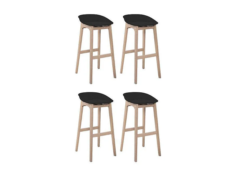 Set van 65cm RIVA houten barkrukken