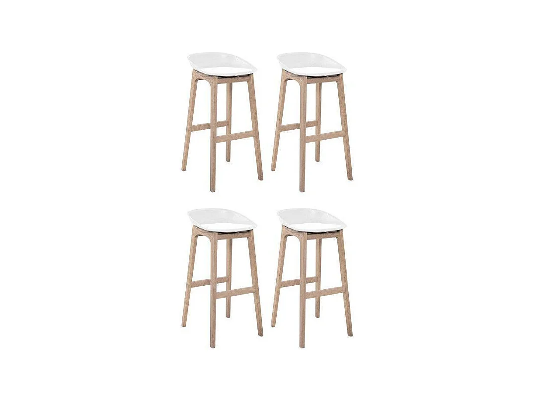 Conjunto de taburetes de bar de madera 65cm RIVA