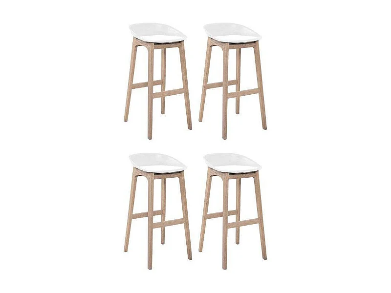 Set van 65cm RIVA houten barkrukken