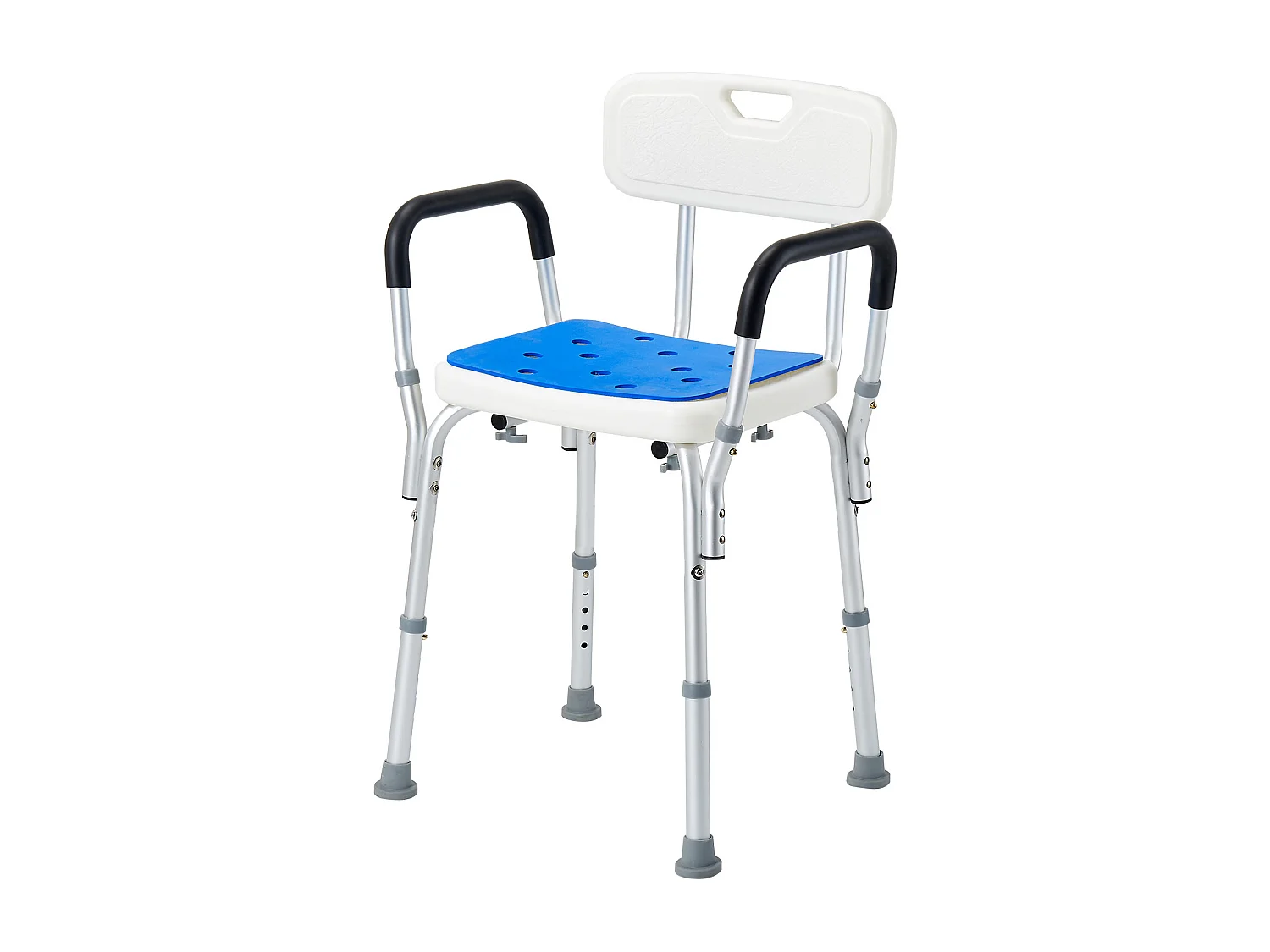 Duschstuhl SucceBuy, 180 kg, Robust, mit Verstellbarer Höhe, Rutschfester Oberfläche, Ideal für Badewanne und Dusche