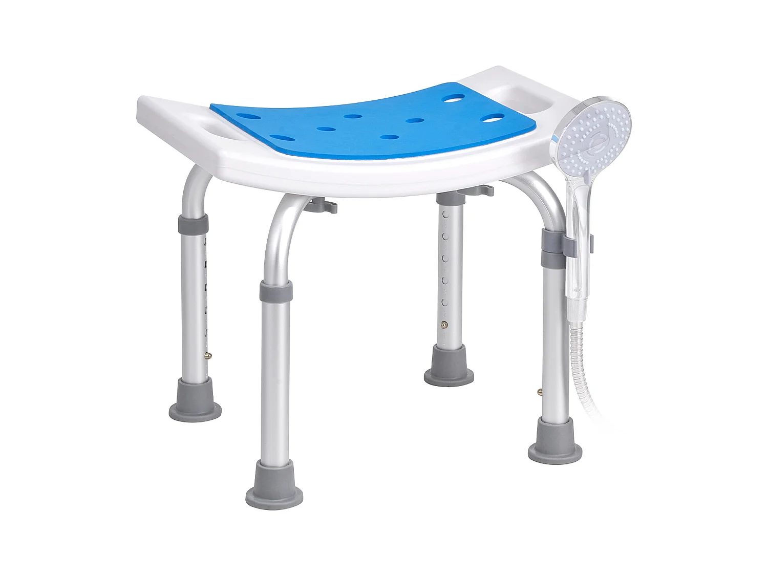 Chaise de Douche SucceBuy  Chaise de Douche Réglable, Tabouret de Bain Rembourré, Capacité de 350 lb