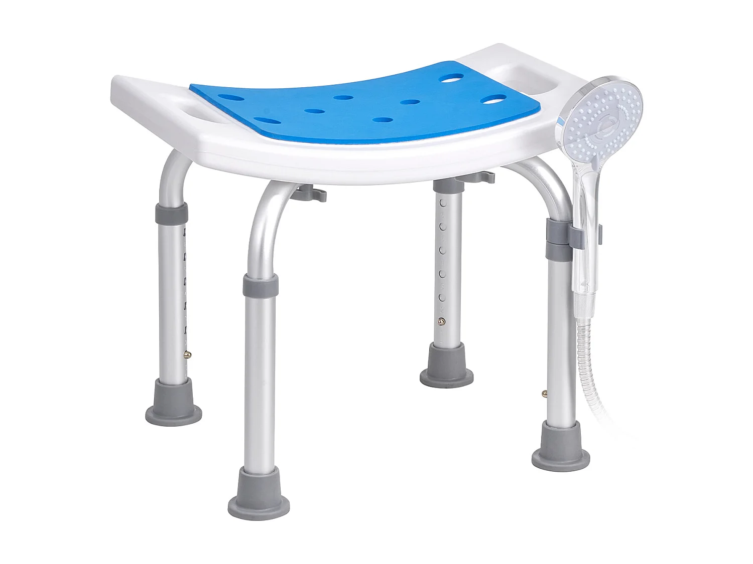 Chaise de Douche SucceBuy  Chaise de Douche Réglable, Tabouret de Bain Rembourré, Capacité de 350 lb