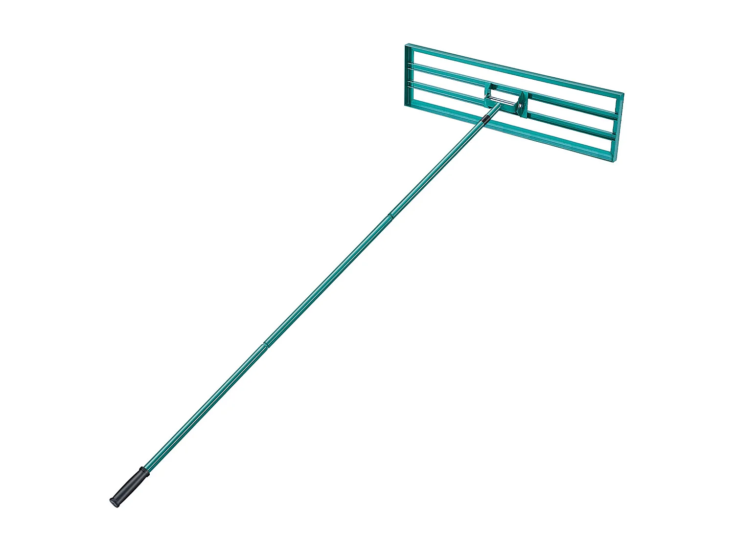 Râteau de Nivellement de Pelouse SucceBuy 91.4 cm x 25.4cm Outil de Jardin avec Manche Allongé en Acier de 198.1cm pour Jardins