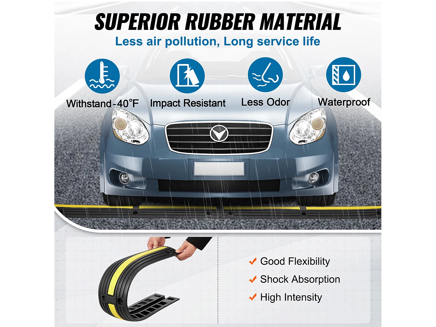 Cable Protector Ramp 99 cm SucceBuy 4-Pack 18000 Libbre Rallentatore