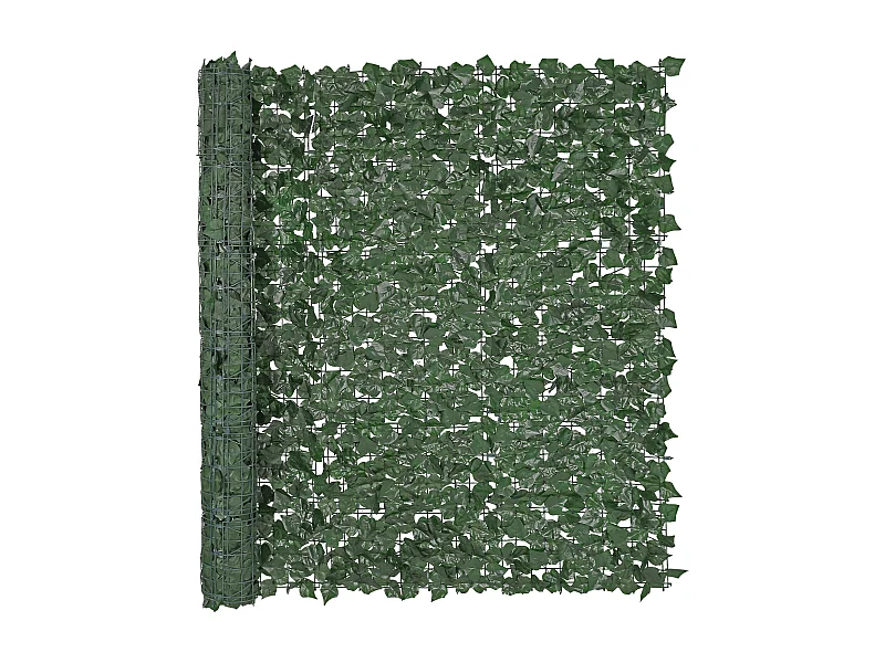 Künstliche Buchsbaumplatten SucceBuy Künstliches Sichtschutzzaun-Dekorpaneel aus Efeublättern, 149,8 cm x 248,9 cm