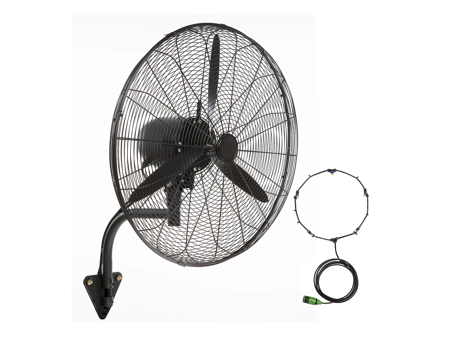 Ventilateur Brumisateur, SucceBuy Ventilateur à Brume Oscillante 60.96 CM 3 Vitesses 115 W en Métal