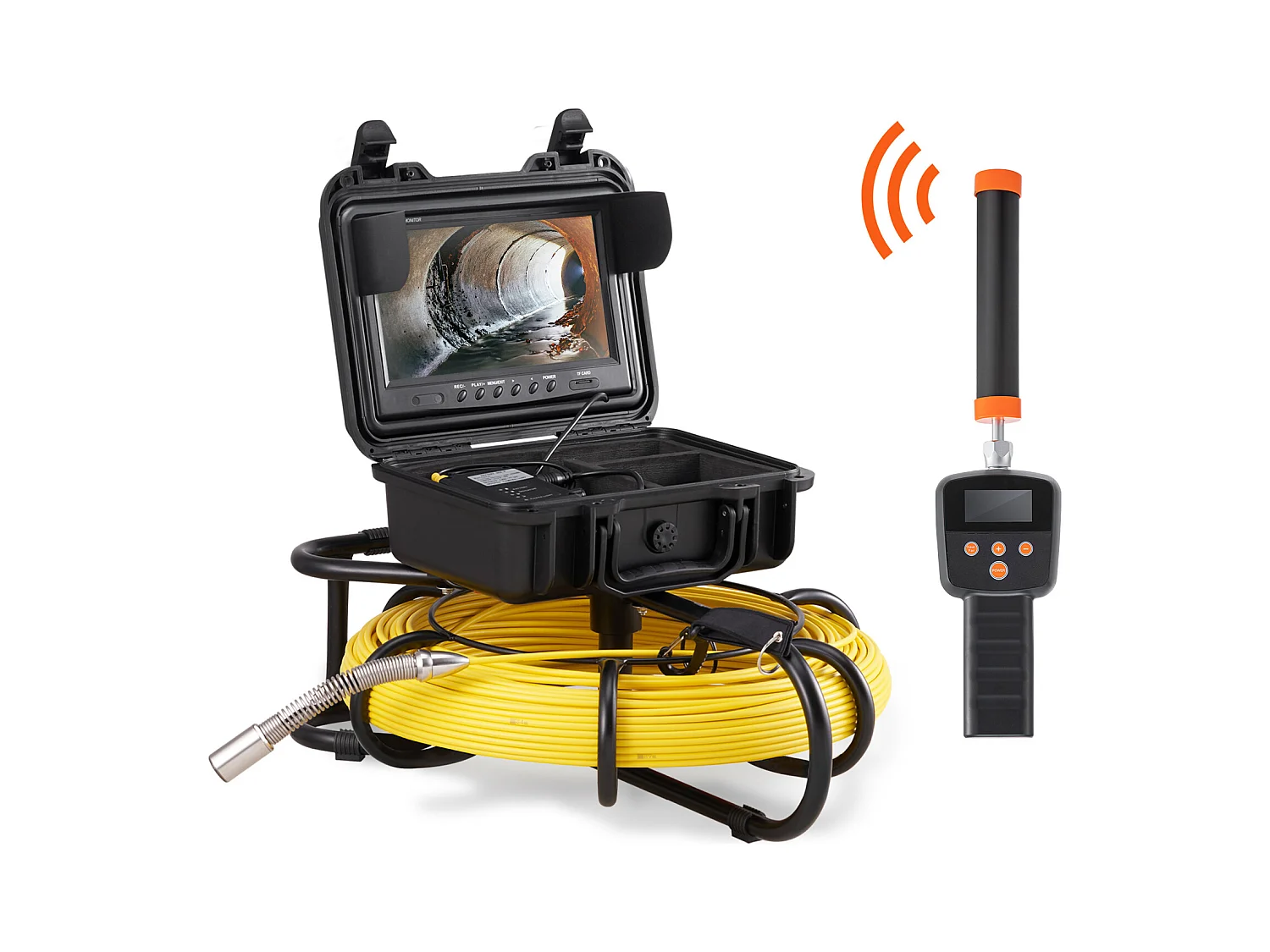 Caméra SucceBuy Caméra D'inspection Des Égouts 512hz Sonde 9in 720p Screen 300 ft