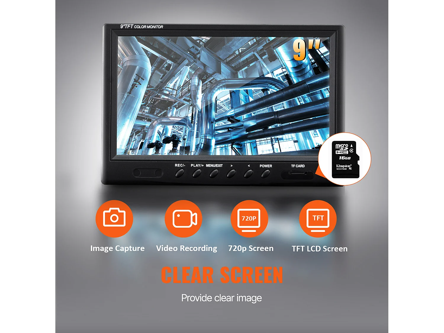 Caméra SucceBuy Caméra D'inspection Des Égouts 512hz Sonde 9in 720p Screen 300 ft
