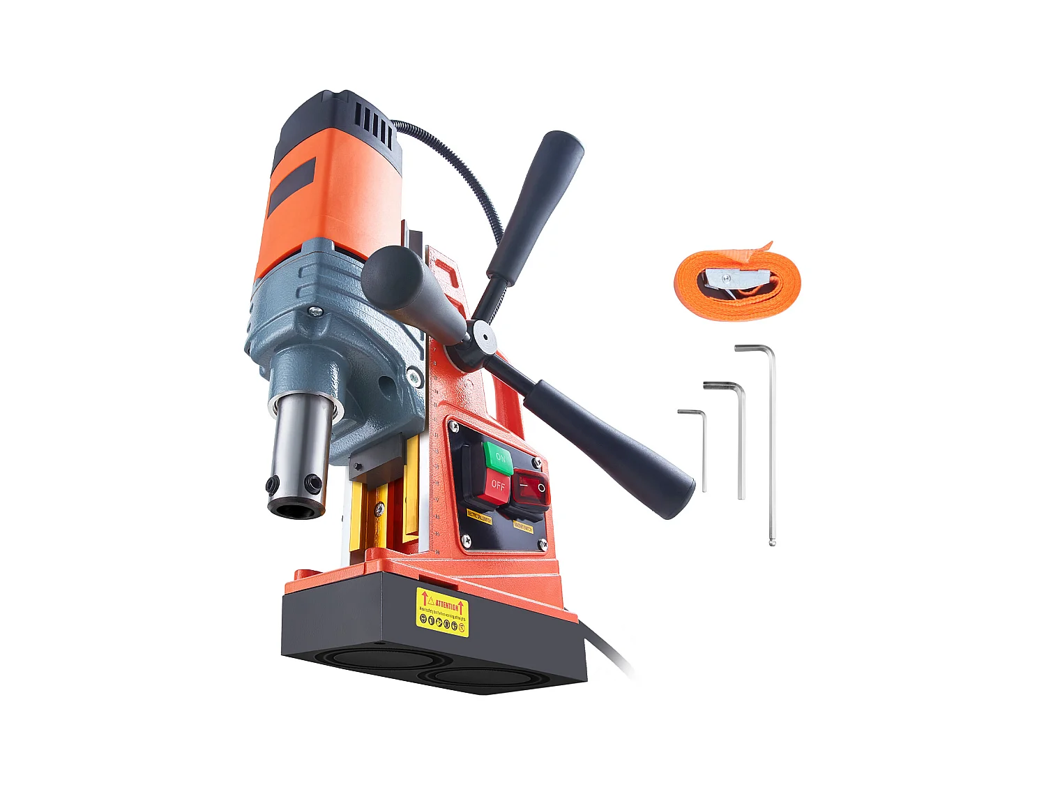 Perceuse Magnétique SucceBuy 1300 W, 2922 lbf, 810 tr/min, Perceuse à Colonne Magnétique Portable