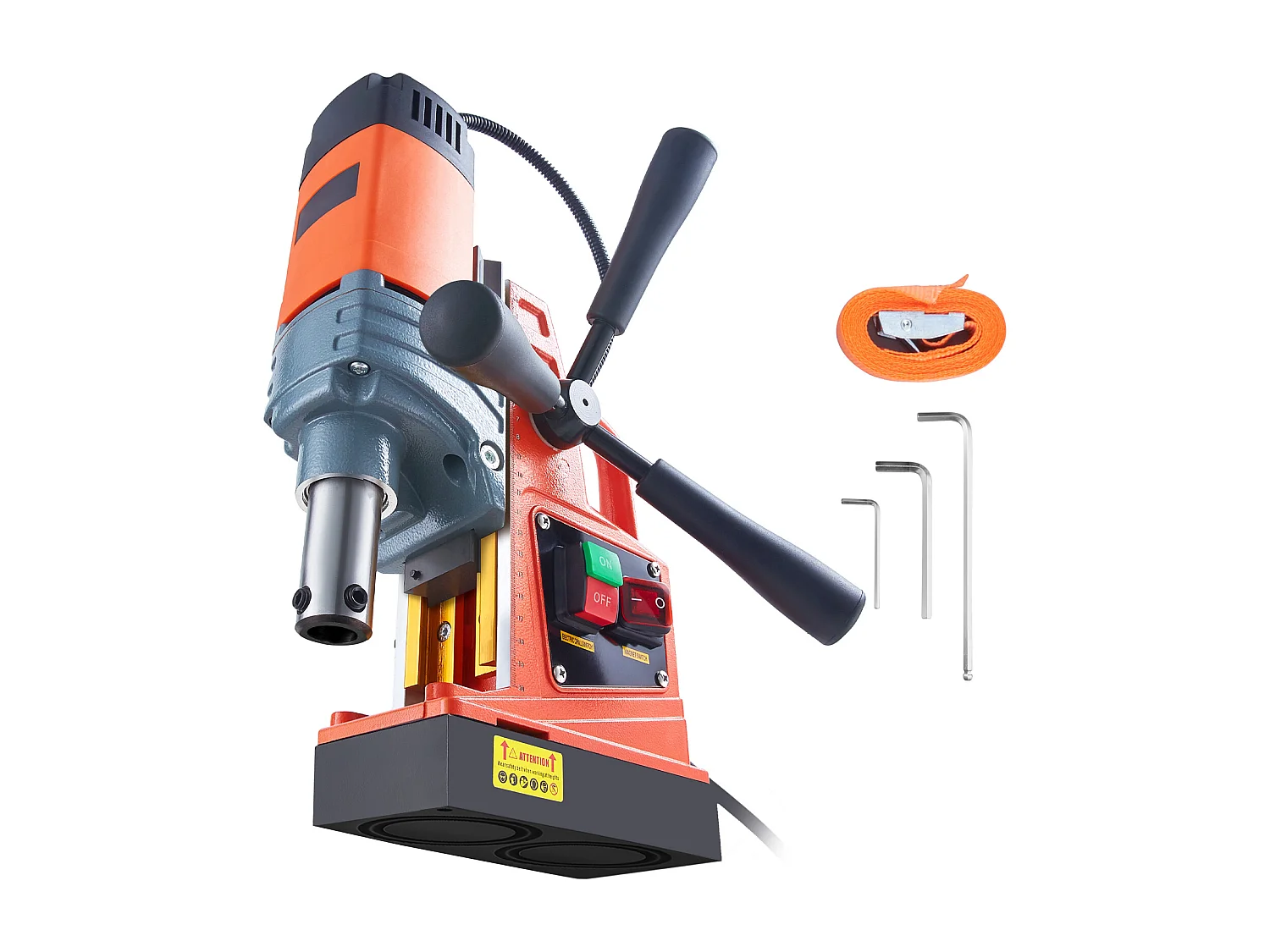 Wiertarka Magnetyczna 1300 W SucceBuy, 2922 lbf, 810 obr./min, Przenośna Wiertarka Magnetyczna