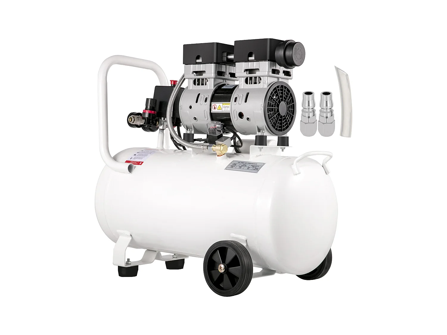 Gallonen-Luftkompressor SucceBuy Ultraleiser Luftkompressor, Ölfrei, 13,2 Gallonen, 1 PS