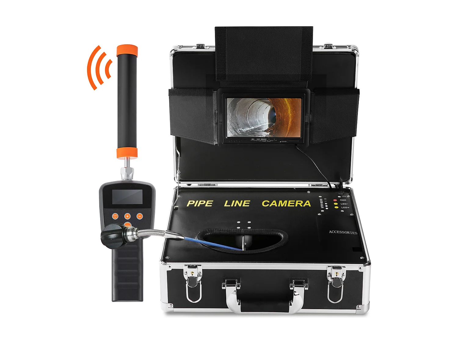 Caméra d'Égout SucceBuy 1000TVL, Inspection de Tuyaux de 3048CM, Écran 17.78CM, Localisateur, 512 Hz