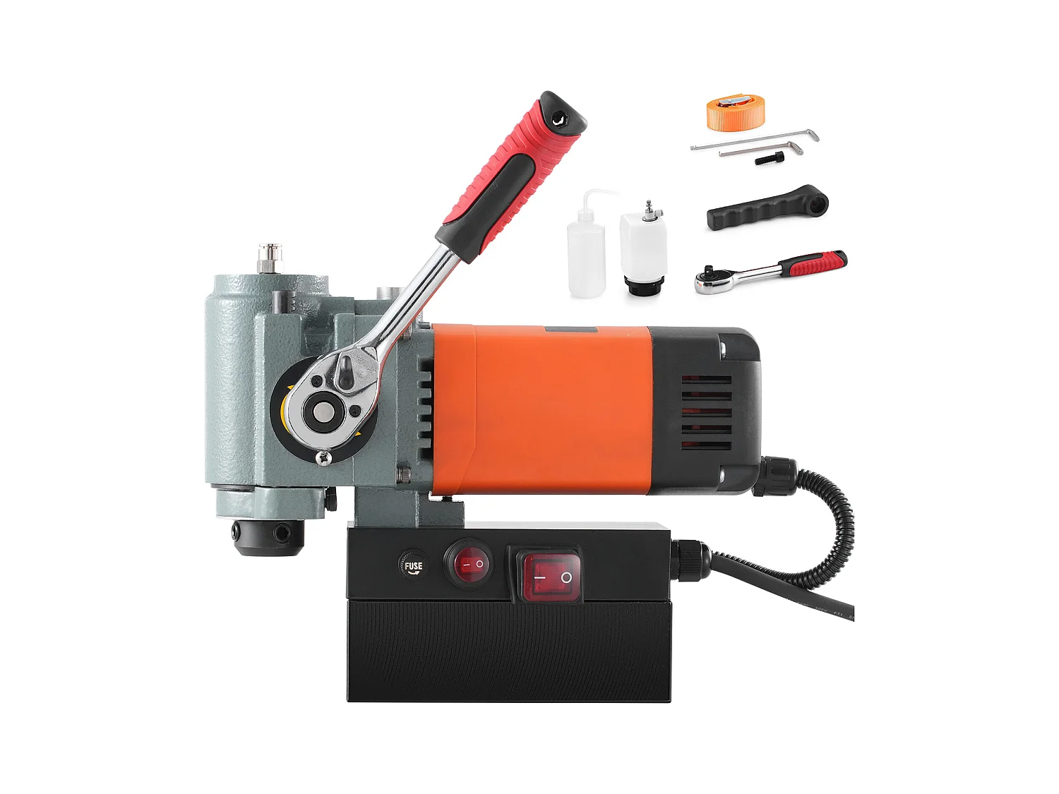 Perceuse Magnétique à Colonne SucceBuy 1300 W, Perceuse Magnétique à Profil Bas, Portable