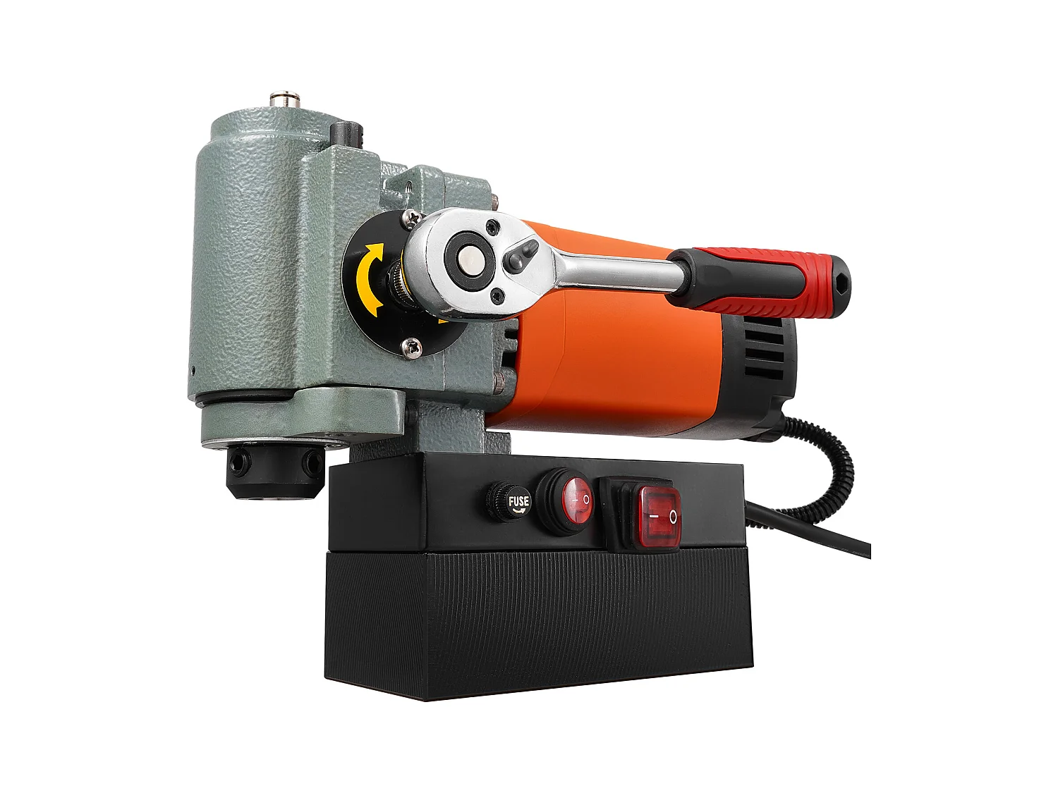 Perceuse Magnétique à Colonne SucceBuy 1300 W, Perceuse Magnétique à Profil Bas, Portable