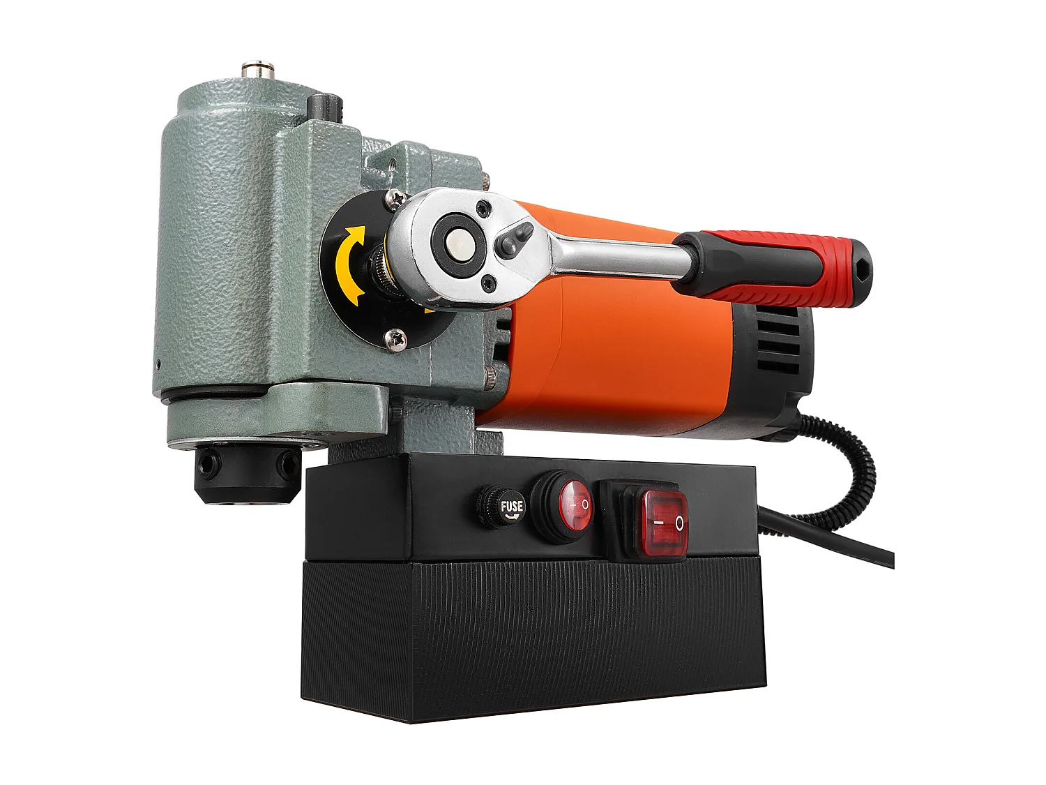 Perceuse Magnétique à Colonne SucceBuy 1300 W, Perceuse Magnétique à Profil Bas, Portable