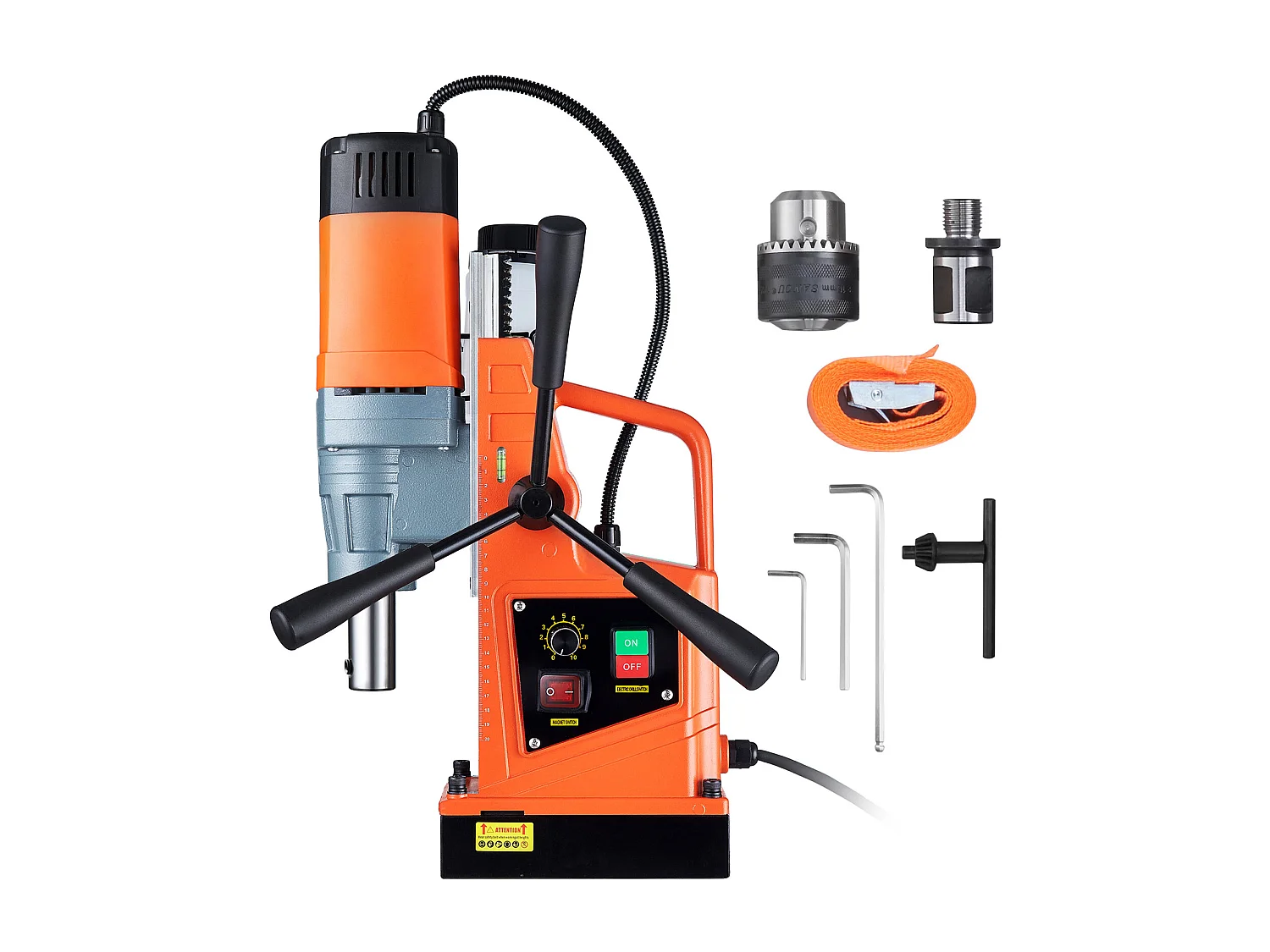 Perceuse Magnétique SucceBuy 1550 W, 2922 lbf, Perceuse Magnétique Portative à 500 tr/min