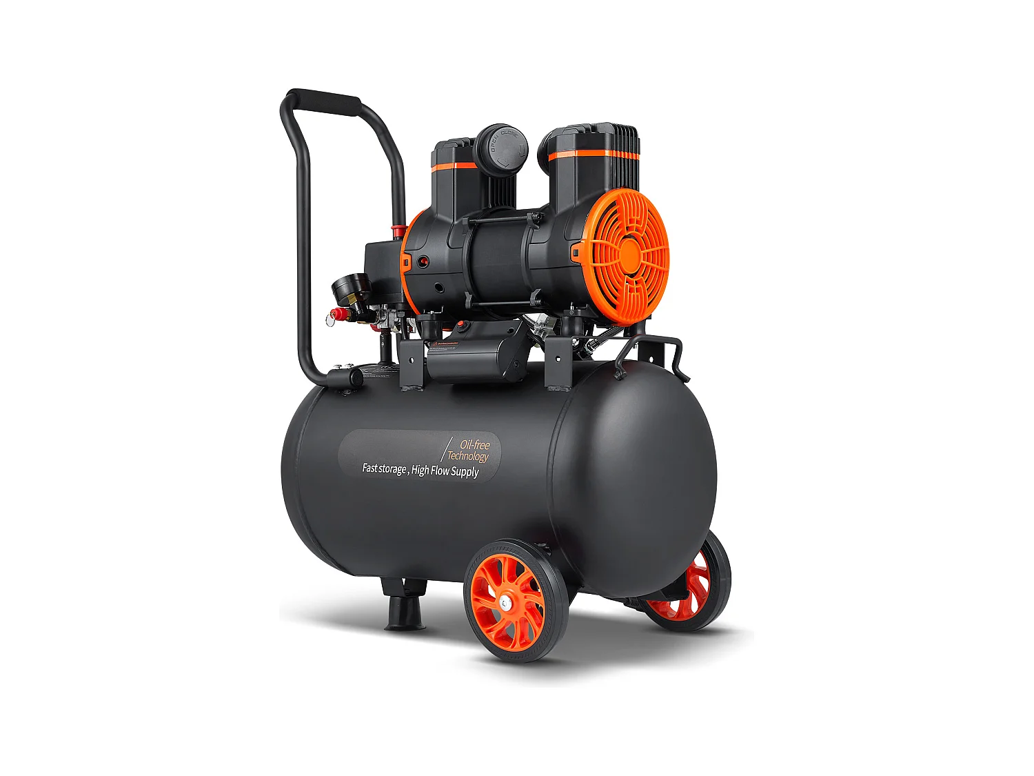 Compresseur D'air SucceBuy 9,3 Gallons 1800 W 5,12 CFM à 90 PSI 70 dB Ultra Silencieux Sans Huile