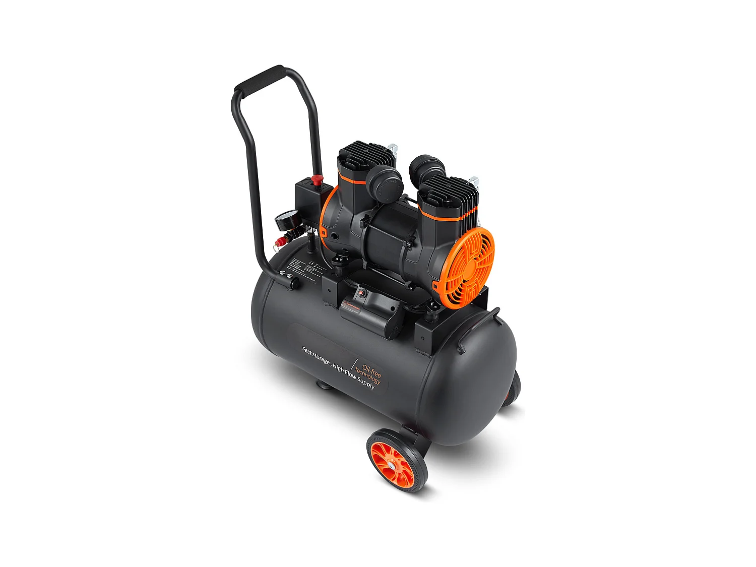 Compresseur D'air SucceBuy 9,3 Gallons 1800 W 5,12 CFM à 90 PSI 70 dB Ultra Silencieux Sans Huile