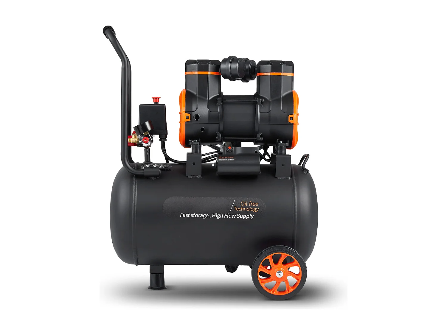 Compresseur D'air SucceBuy 9,3 Gallons 1800 W 5,12 CFM à 90 PSI 70 dB Ultra Silencieux Sans Huile