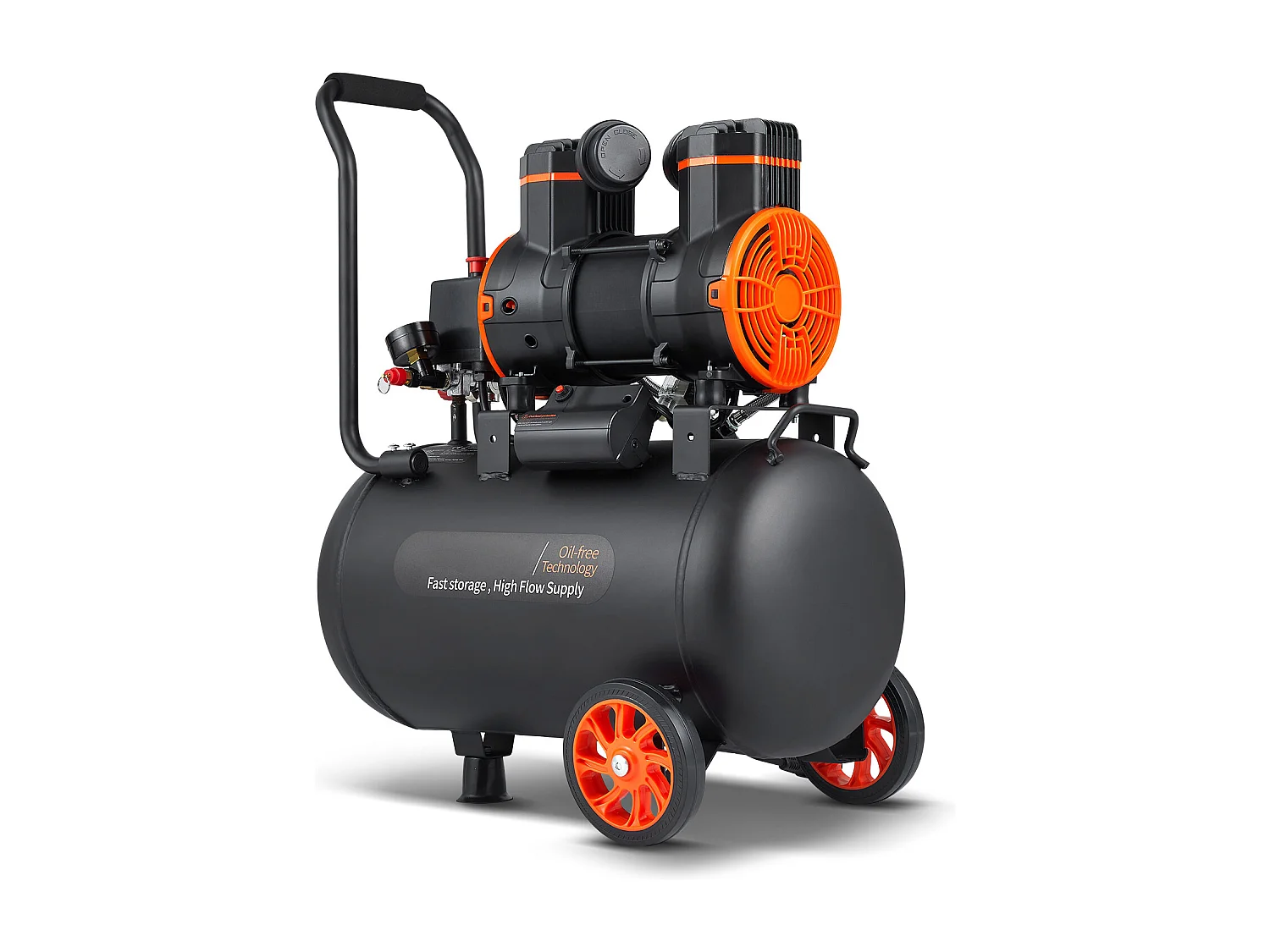 Compresseur D'air SucceBuy 9,3 Gallons 1800 W 5,12 CFM à 90 PSI 70 dB Ultra Silencieux Sans Huile