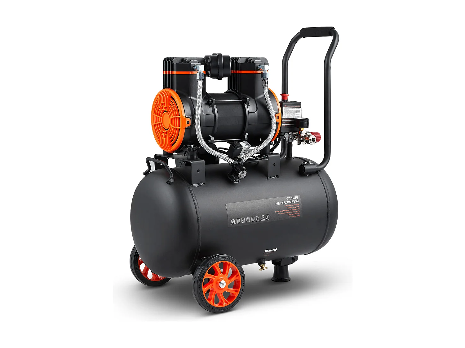 Compresseur D'air SucceBuy 9,3 Gallons 1800 W 5,12 CFM à 90 PSI 70 dB Ultra Silencieux Sans Huile