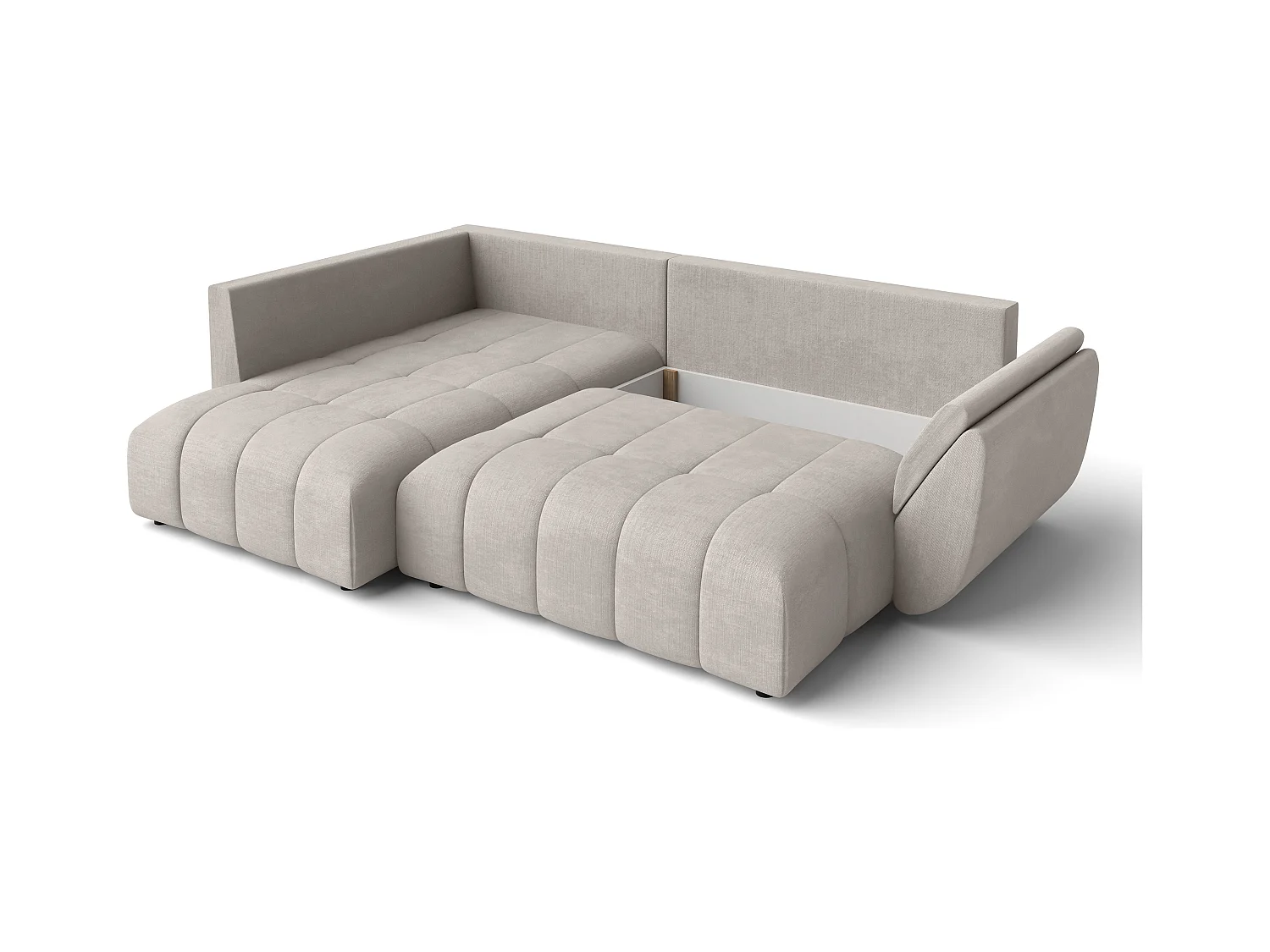 AX LIVING Canapé d angle convertible Corleone canapé beige 266 cm