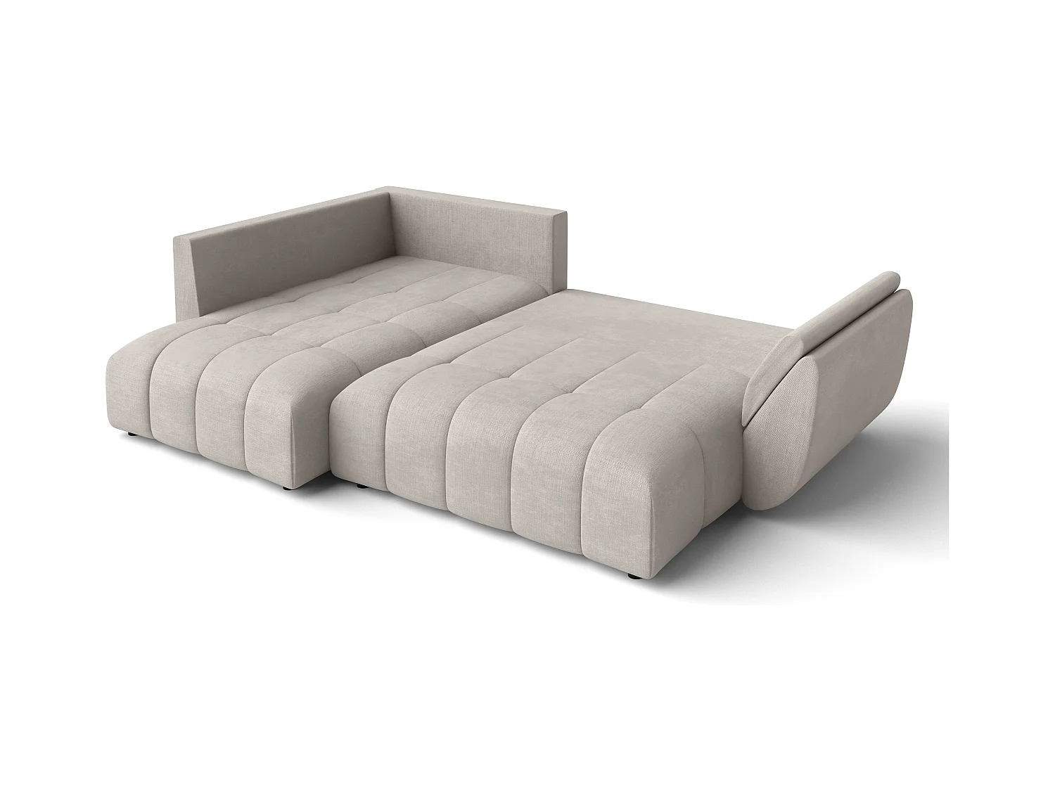 AX LIVING Canapé d angle convertible Corleone canapé beige 266 cm