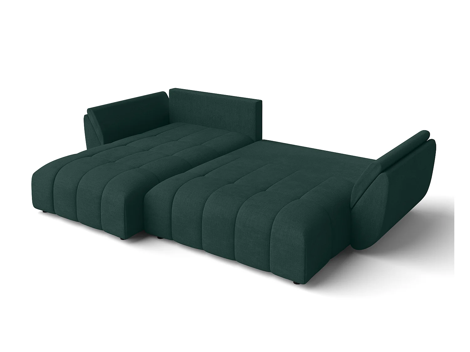 AX LIVING L Form Ecksofa grün Verciani Schlaffunktion Bettkasten 266cm