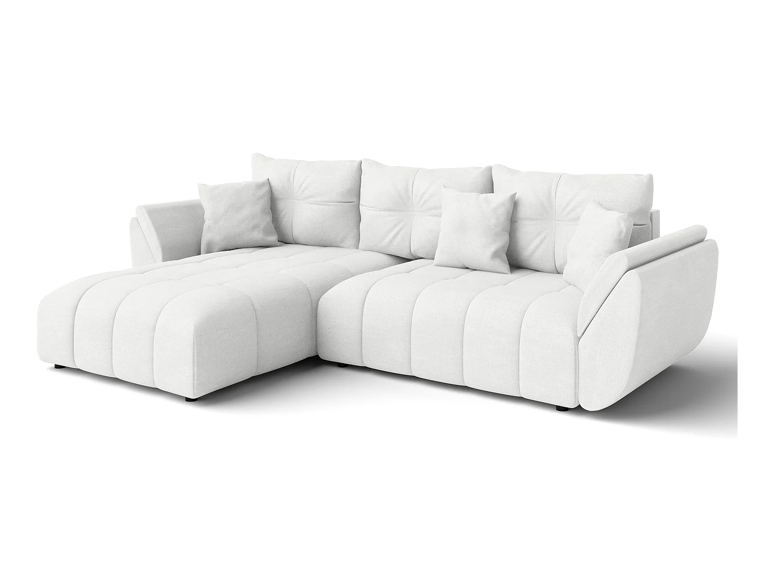 AX LIVING Canapé d angles convertible Verciani canapé méridien blanc