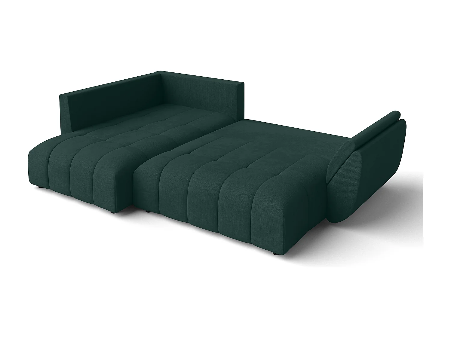 AX LIVING Canapé d angle convertible Corleone canapé angle vert 266 cm