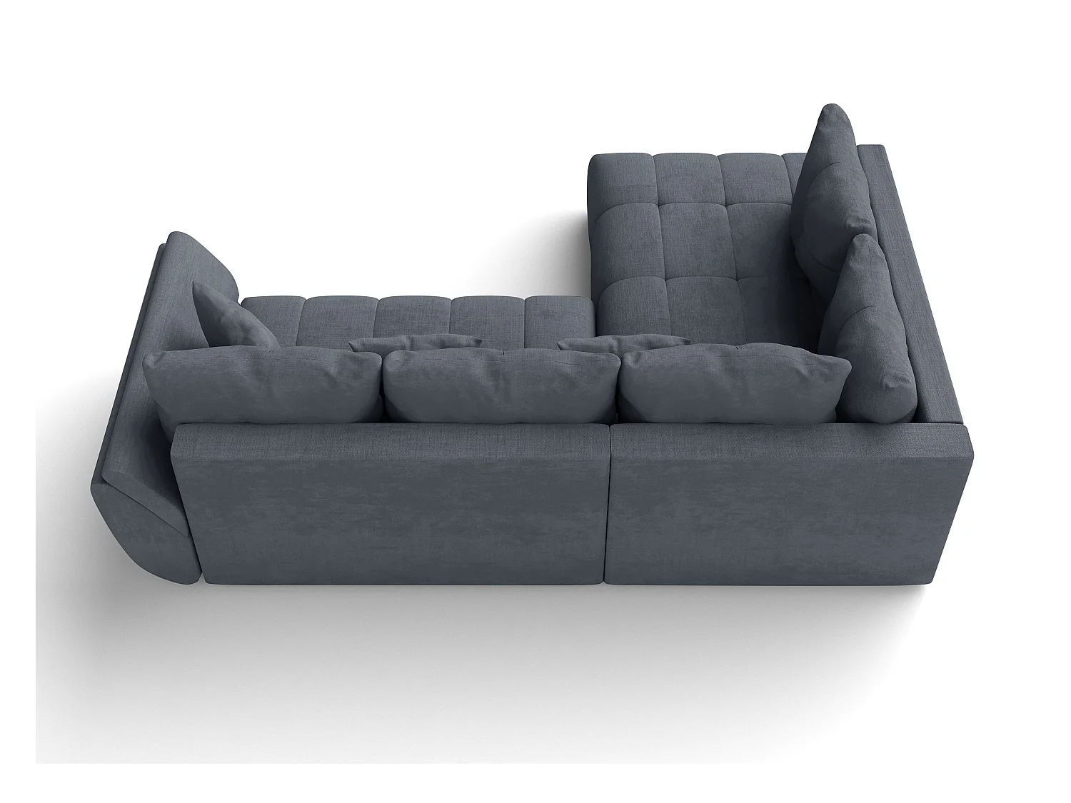 AX LIVING Canapé avec fonction lit Corleone canapé d'angle gris 266 cm