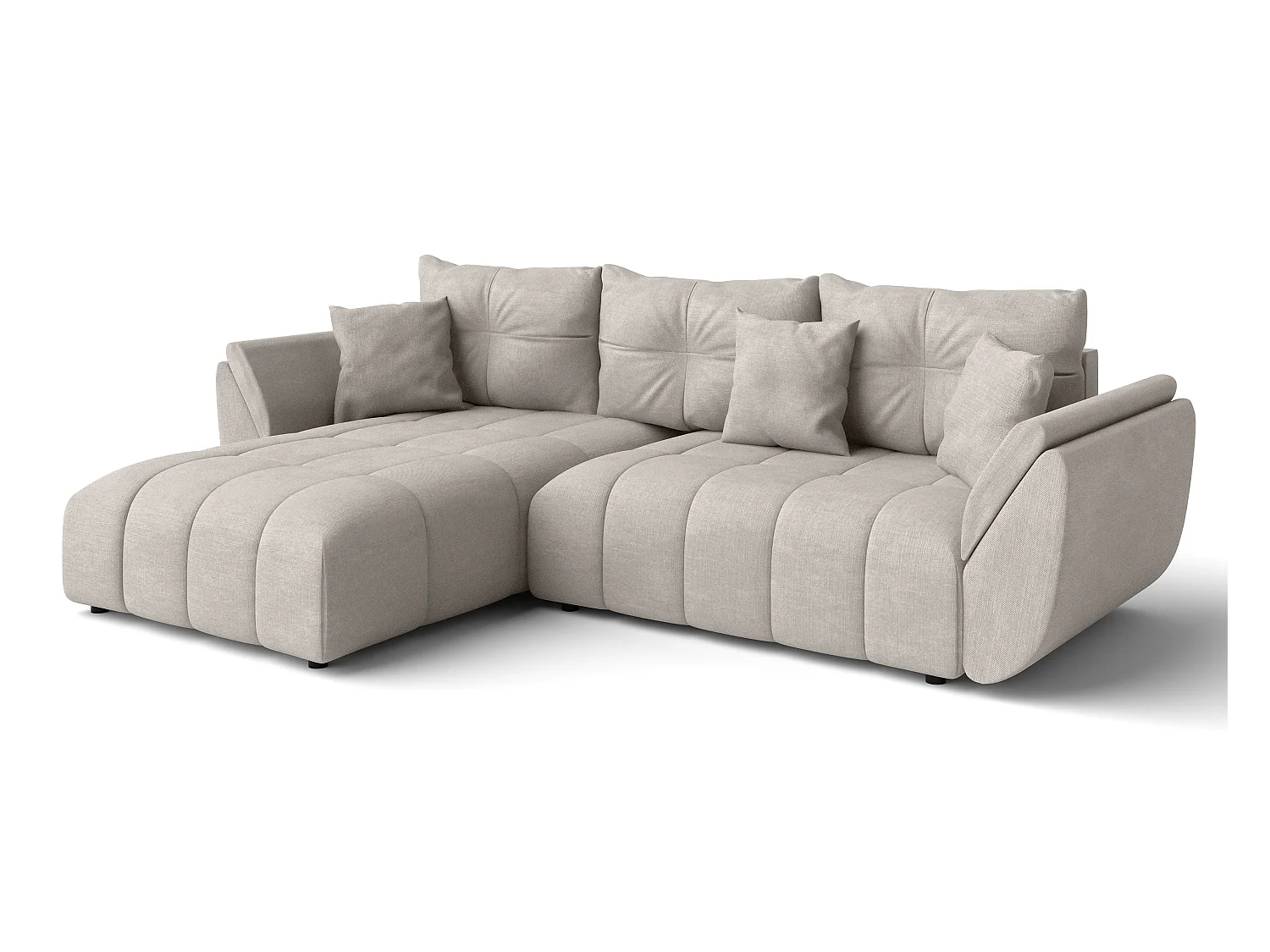 AX LIVING Canapé d angles convertible Verciani canapé méridien beige