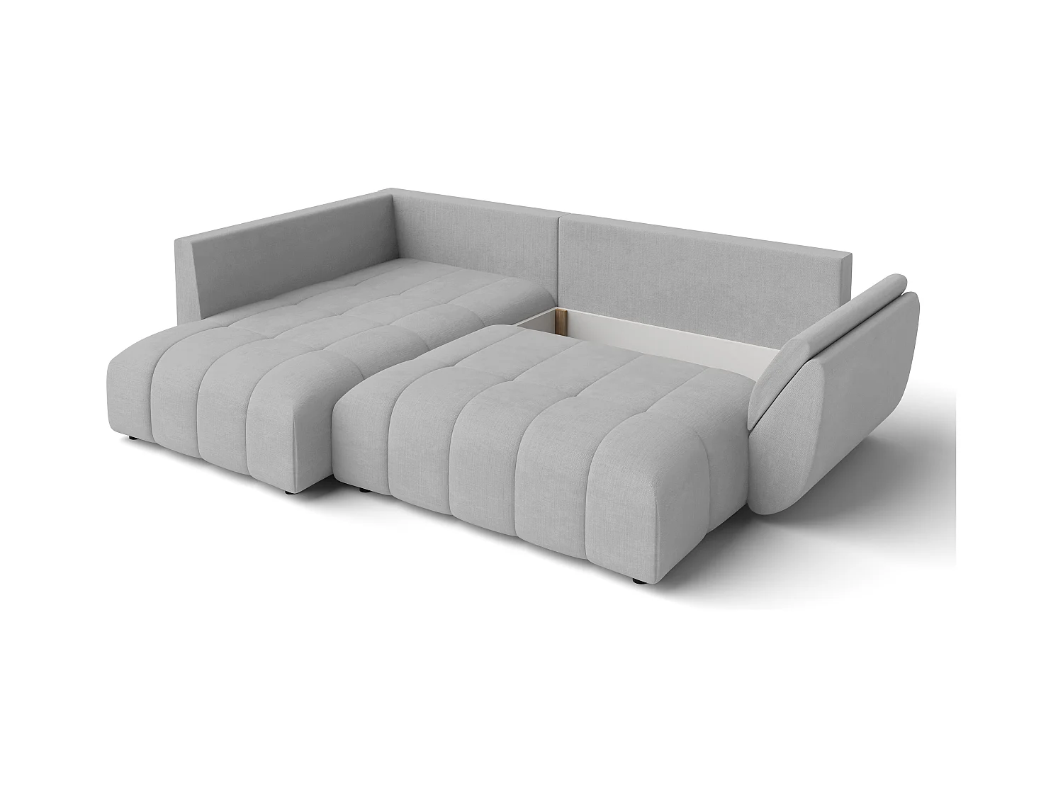 AX LIVING Canapé avec fonction lit Corleone gris clair canapé d'angle