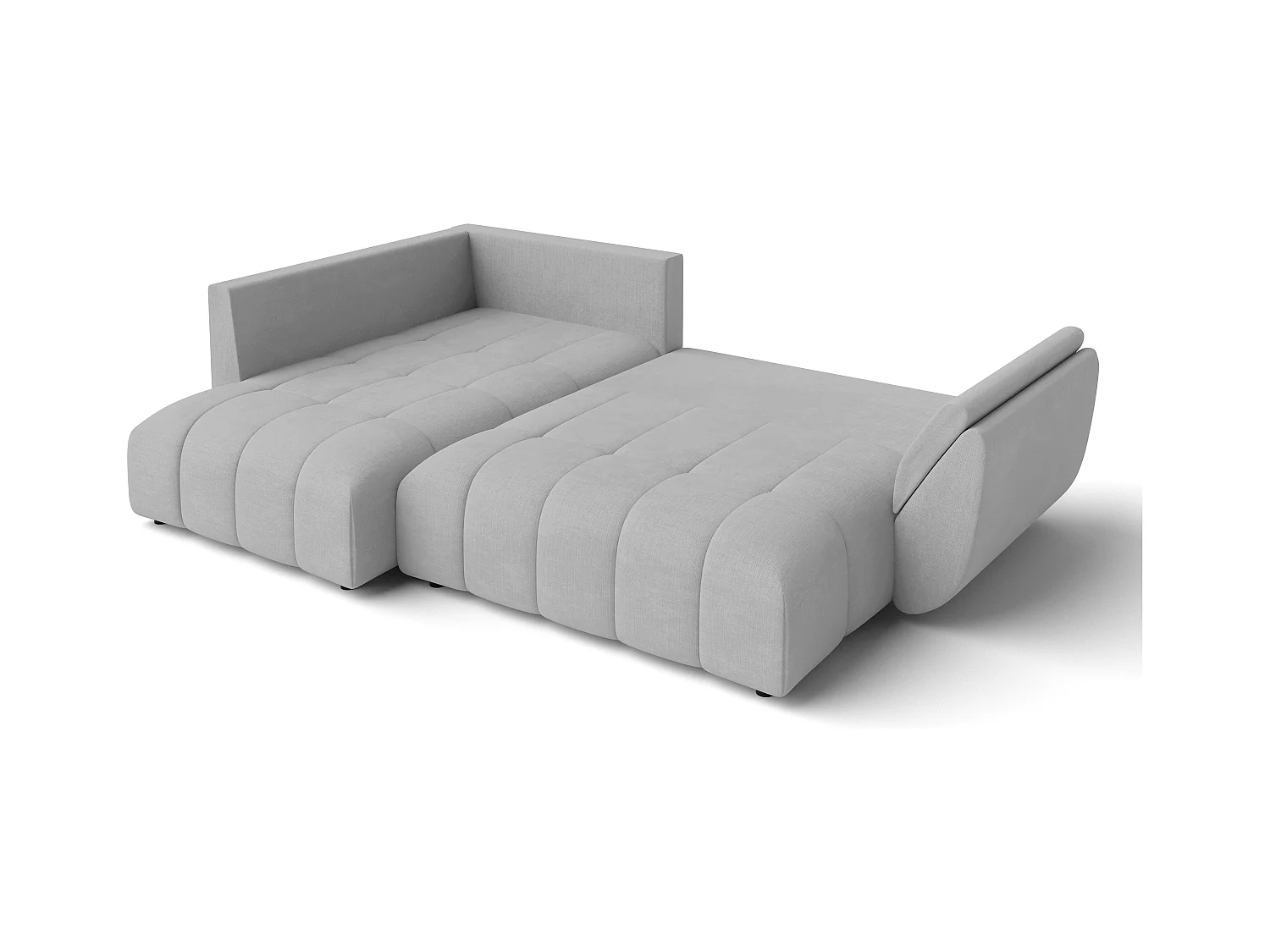 AX LIVING Canapé avec fonction lit Corleone gris clair canapé d'angle