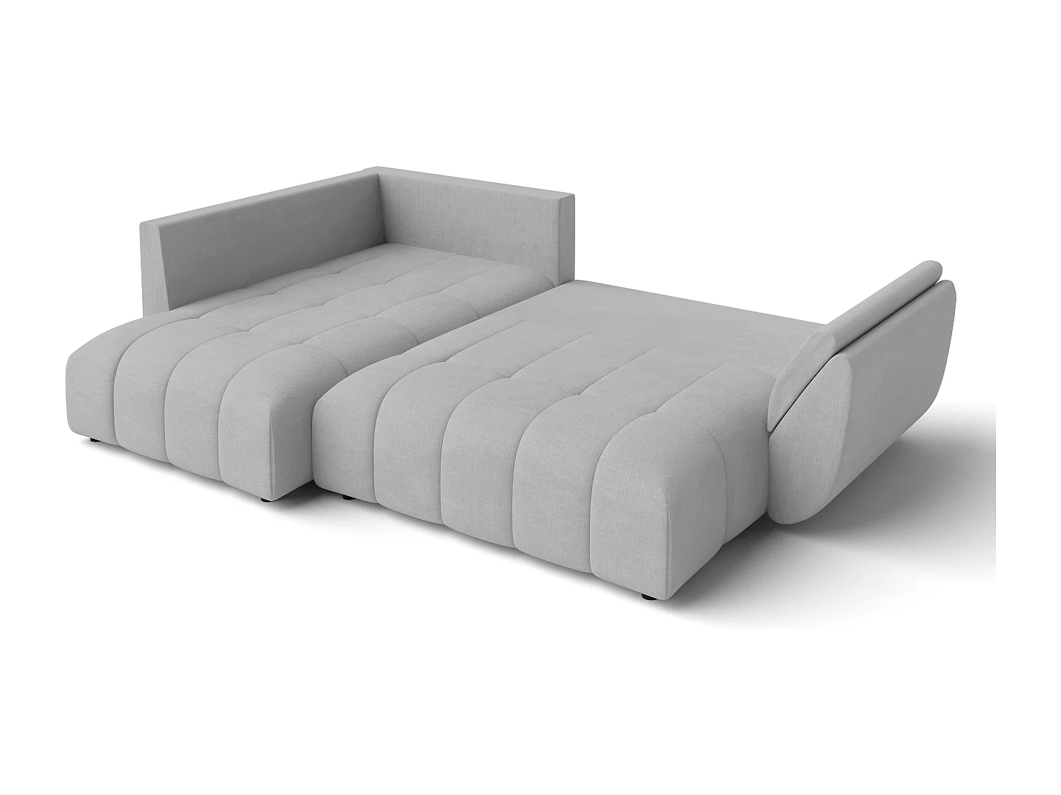 AX LIVING Canapé avec fonction lit Corleone gris clair canapé d'angle