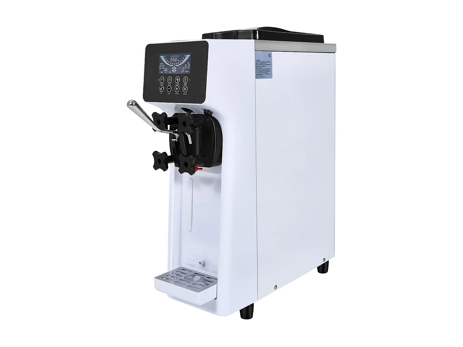 Sorbetière SucceBuy Machine à Crème Glacée Molle 10 L/H pour Comptoir