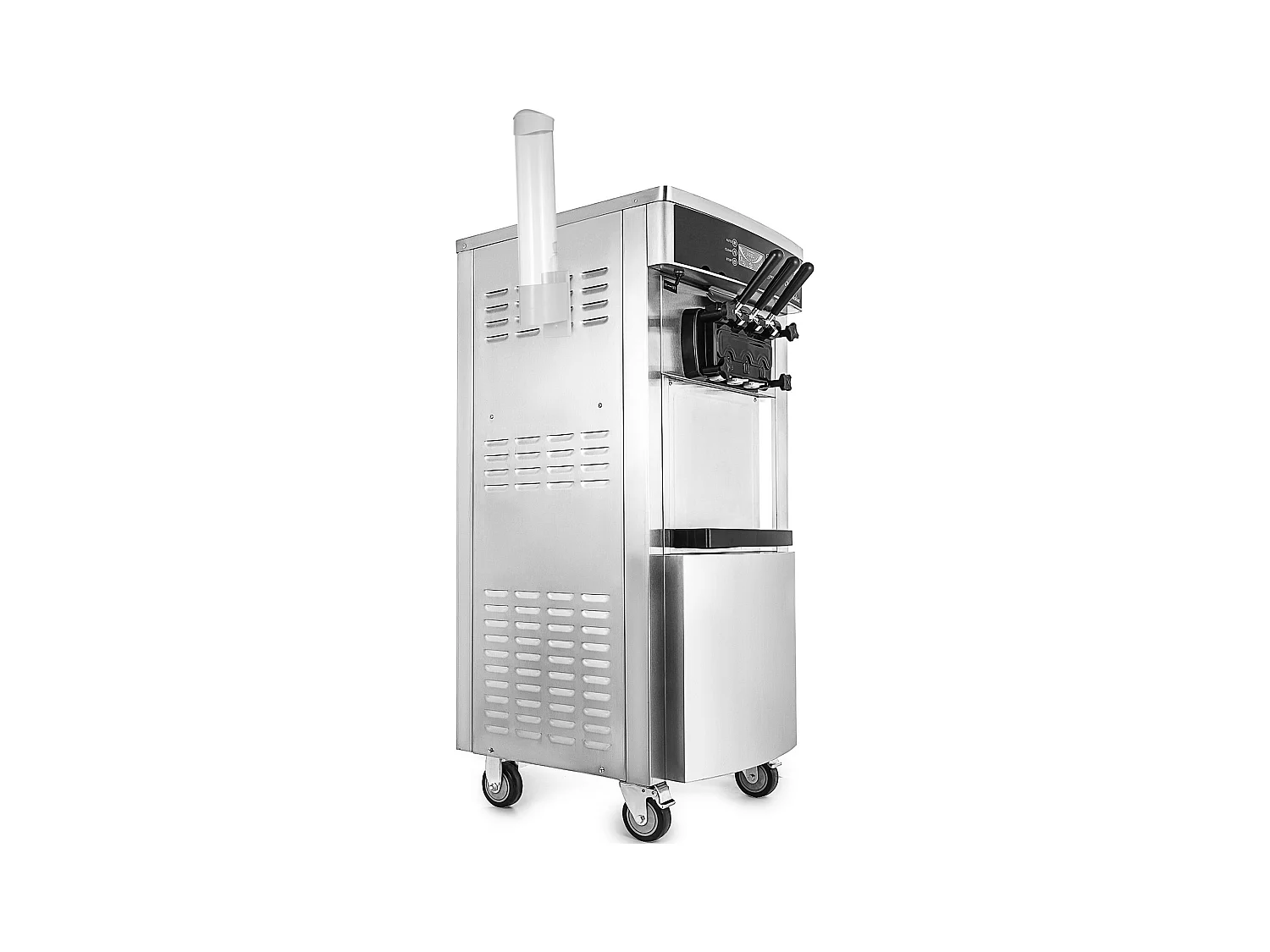 Sorbetière SucceBuy Machine à Crème Glacée Molle Commerciale 2200 W 2 + 1 Saveurs Debout