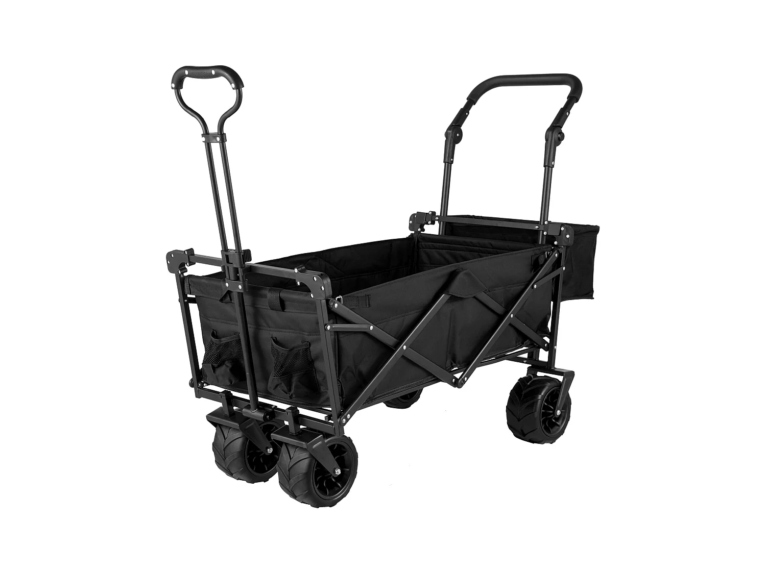 Faltbarer Wagen SucceBuy, Zusammenklappbarer Gartenwagen Mit Schatten, Strand-Utility