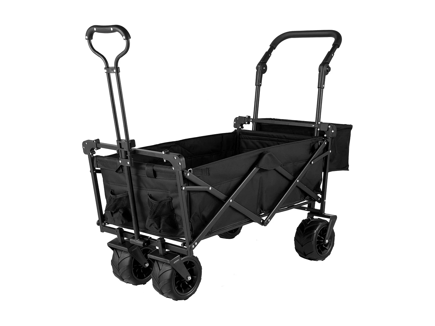 Faltbarer Wagen SucceBuy, Zusammenklappbarer Gartenwagen Mit Schatten, Strand-Utility