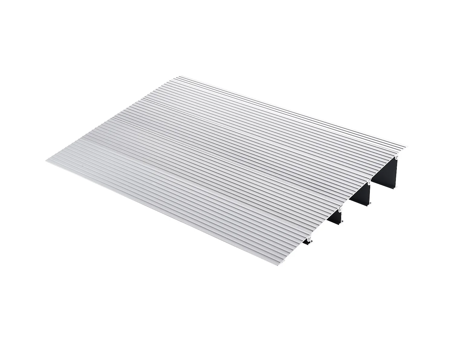 Rampe de seuil en Aluminium SucceBuy, élévation de 10.2cm, Capacité de charge de 800 lb pour Fauteuils roulants et Scooters