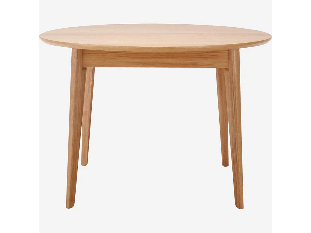 Habitat - Table ronde extensible en chêne - Moder