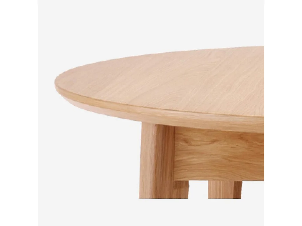 Habitat - Table ronde extensible en chêne - Moder