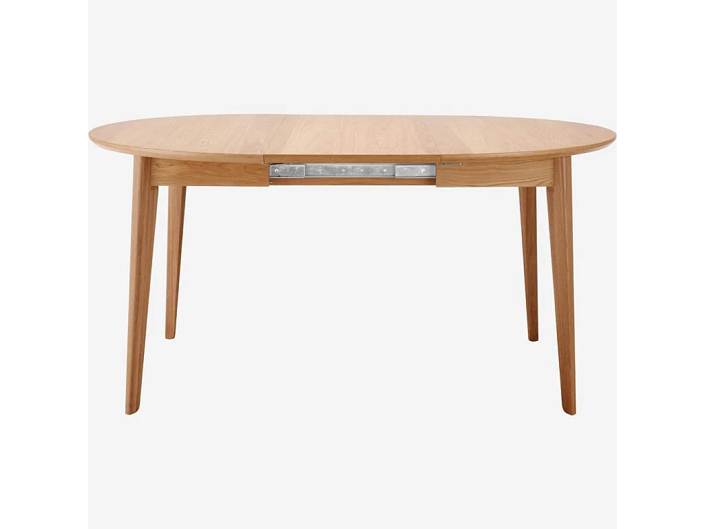Habitat - Table ronde extensible en chêne - Moder